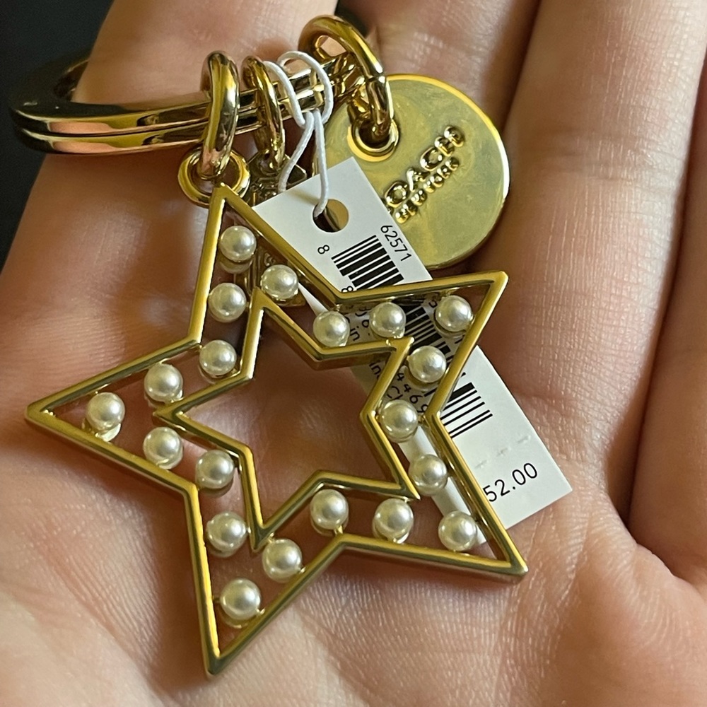 Coach Star Keychain